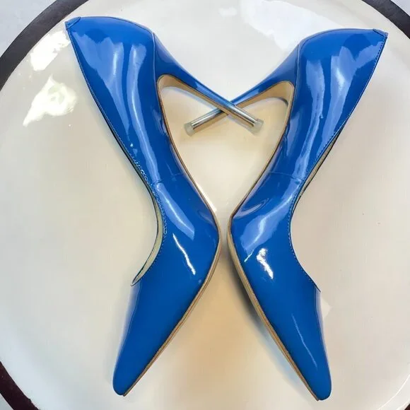 BCBGeneration Blue Patent Pumps 8.5M - Picture 5 of 8